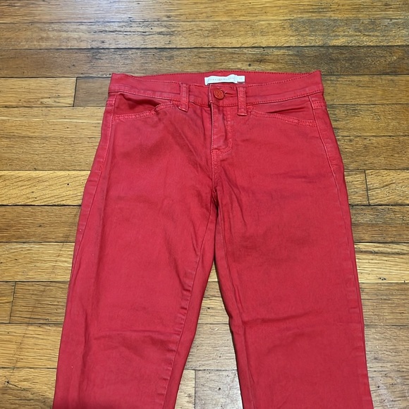 Tory Burch Emmy Ankle Skinny Jeans in Ruby Red, size 24 - Picture 4 of 16